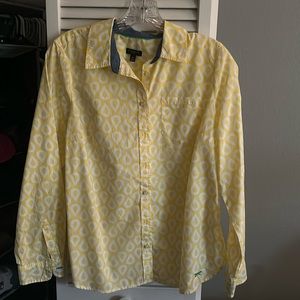 Talbots long sleeve button down shirt, Size 10 petite.